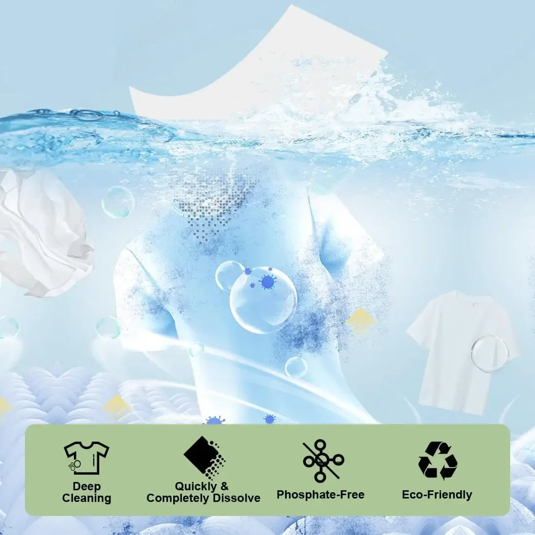 100/10PCS Laundry Color Absorbing Paper Anti-dyeing Laundry Tablets for Washing Machine Clean Clothes Color Catcher Sheets