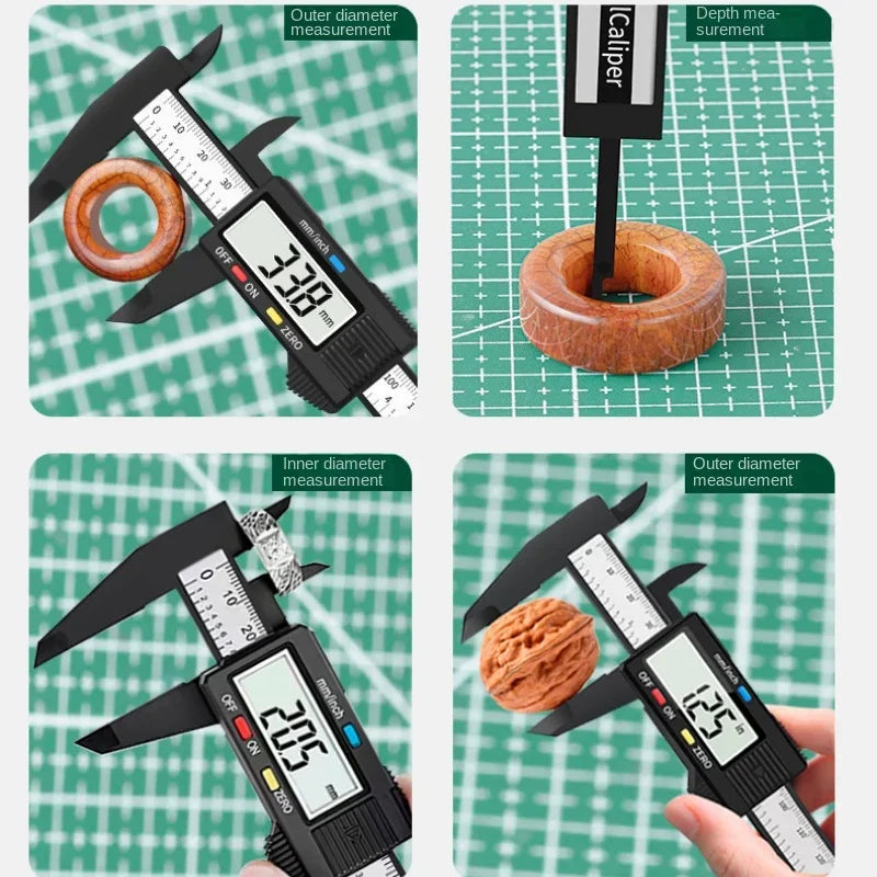 Vernier Caliper Plastic Foot Meter Electronic Ruler Vernier Caliper Measurement Tool Digital Micrometer Calibrator Tools Hand