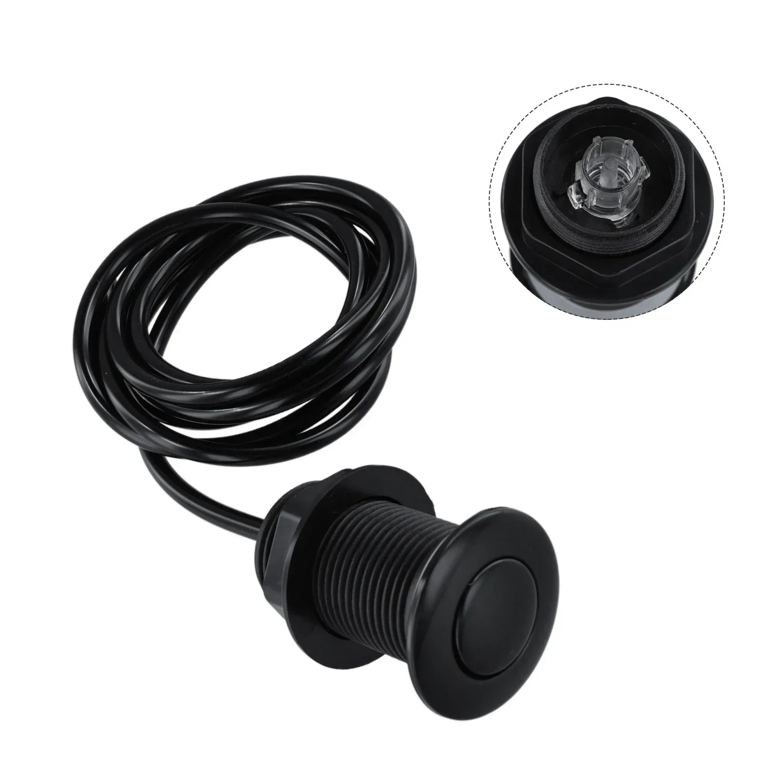 Garbage Disposal Air Switch With 1.5m Hose Sink Top Food Waste Disposer Push Button Replacement Disposer Accessories