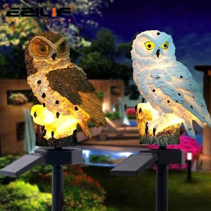 Solar Lamp Owl Animal Solar Garden Lights Solar Powered Solar Led Light Outdoor Garden Decoration Lamp Waterproof Solar Lights