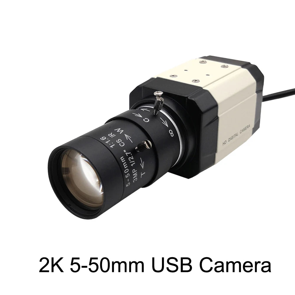 NEOCoolcam 30fp High Speed 2K UVC OTG USB Webcam With 2.8-12mm/5-50mm Varifocal Lens  4 Megapixel Industrial Box PC Video Camera