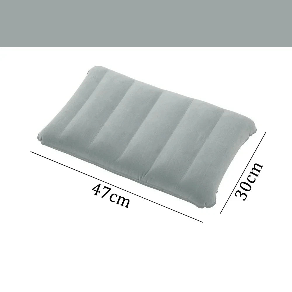 47x30cm Air Cushion Pillows Outdoor Camping Sleep Cushion Folding Square lnflatable Pillows Travel Backrest Plane Head Rest Big