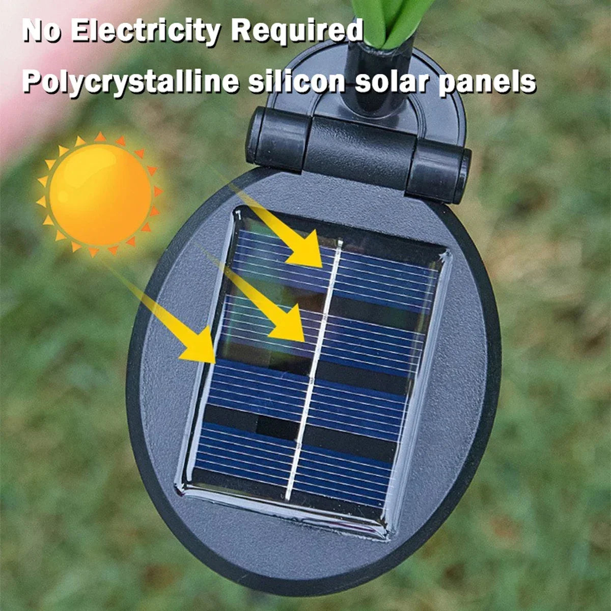 6LEDs Solar-Powered Butterfly Fiber Optic Light - Waterproof Rechargeable Outdoor Garden Decor for Lawn, Yard, and Landscape