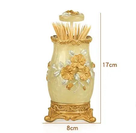 Fashion Bathroom Supplies Resin Five-piece Washbasin European Bathroom Supplies Toothpaste Storage Box Tissue Box