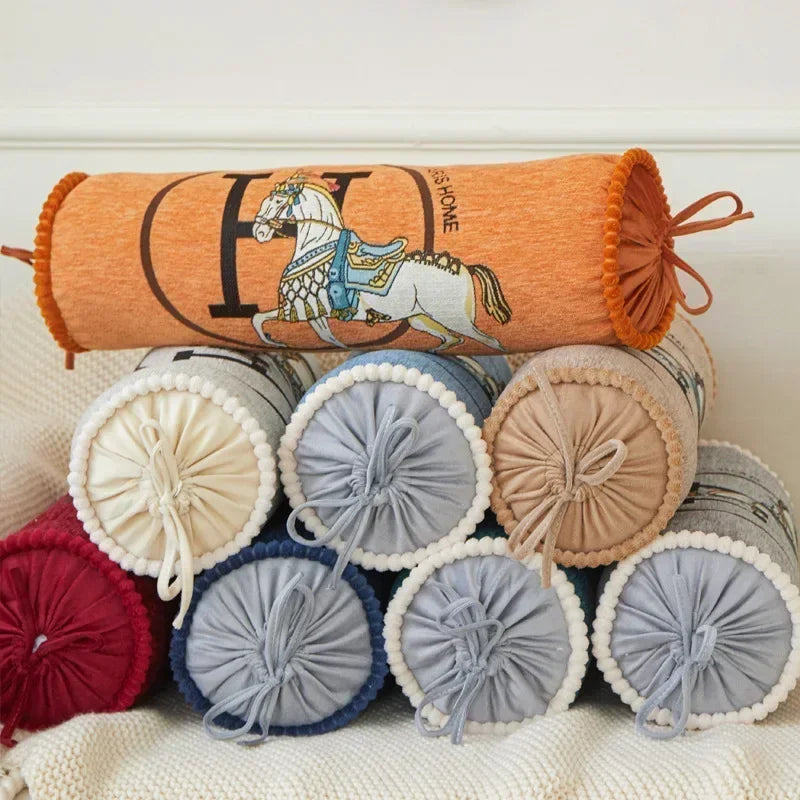 Candy Shape Chenille jacquard nap pillow for Home or Traveling, sofa cushion home living room Throw Pillow bedside back pillow