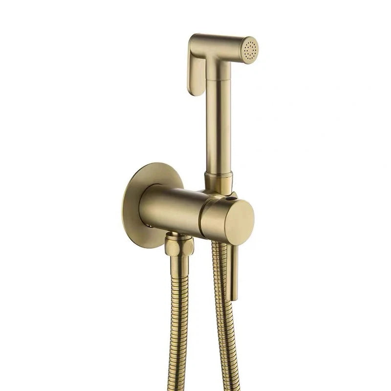 VGX Brass Bidet Faucet Set Handheld Ducha Higienica Hot Cold Toilet Crane Women Washer Bathroom Shattaf Sprayer Hygienic Shower