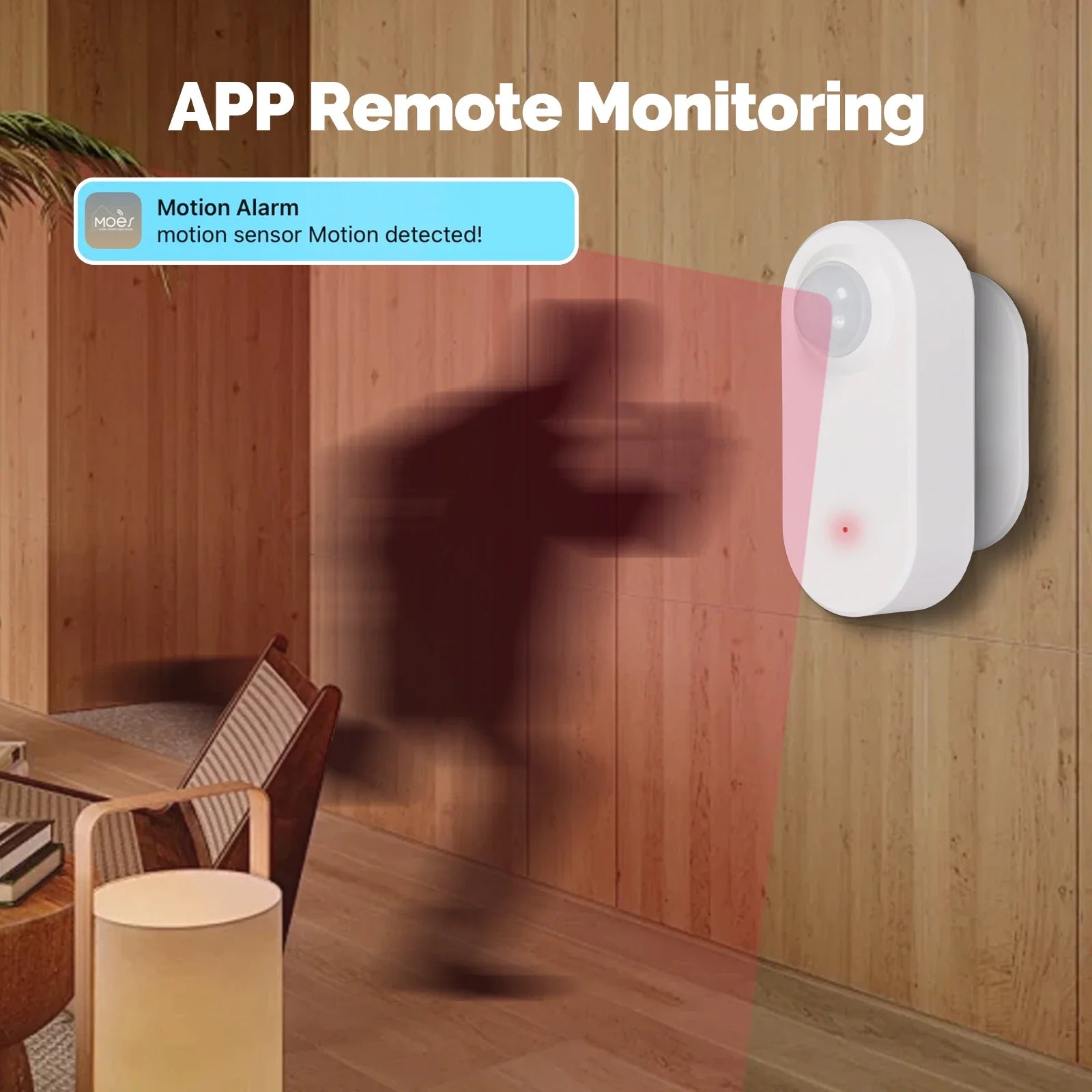 MOES Tuya Zigbee Smart PIR Sensor Battery Powered Human Body Infrared Motion Detection Scene Linkage Work With Smart Life APP