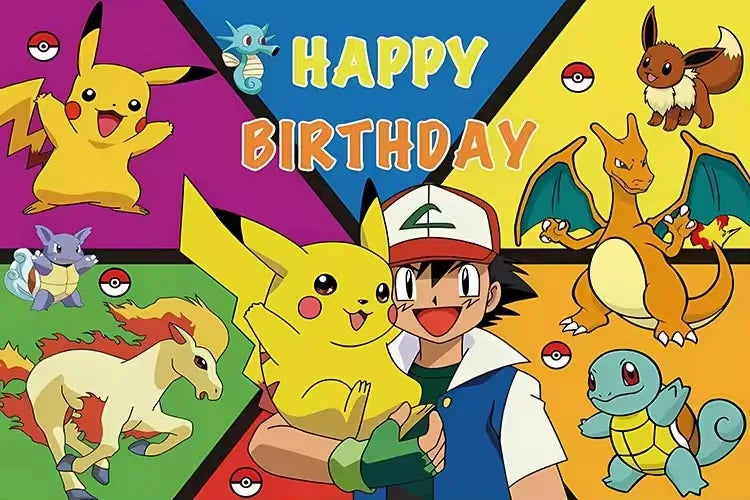 Pokemon Birthday Party Supplies Bracelets Stickers Keychain for Kids Pinata Goody Bag Fillers Cute Pikachu Pokemon Party Favors