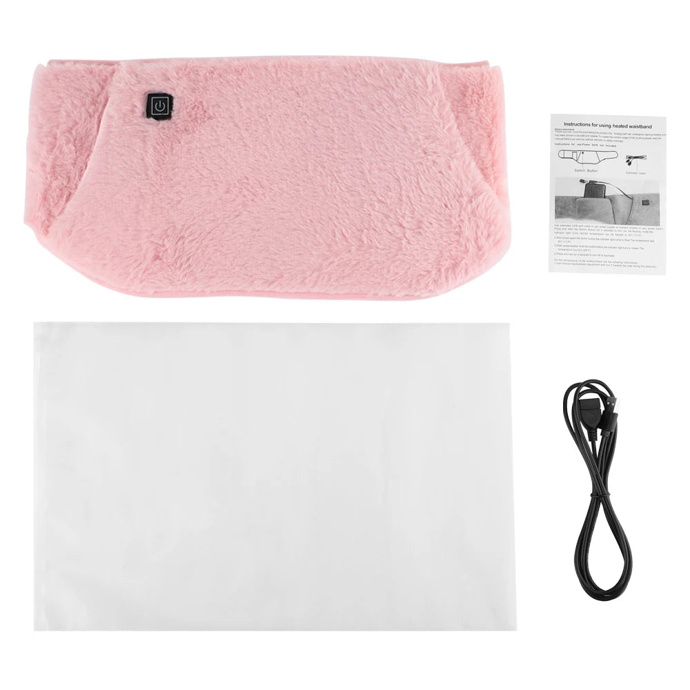 USB Electric Heating Belt Hand Warmer Winter Heater Hot Compress Therapy Abdominal Waist Lumbar Menstrual Uterus Warming Pad