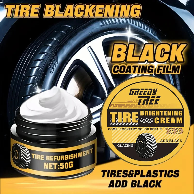 Tire gloss wax - prevent cracking, waterproof and dustproof formula, car/SUV/truck, tires restore tire gloss