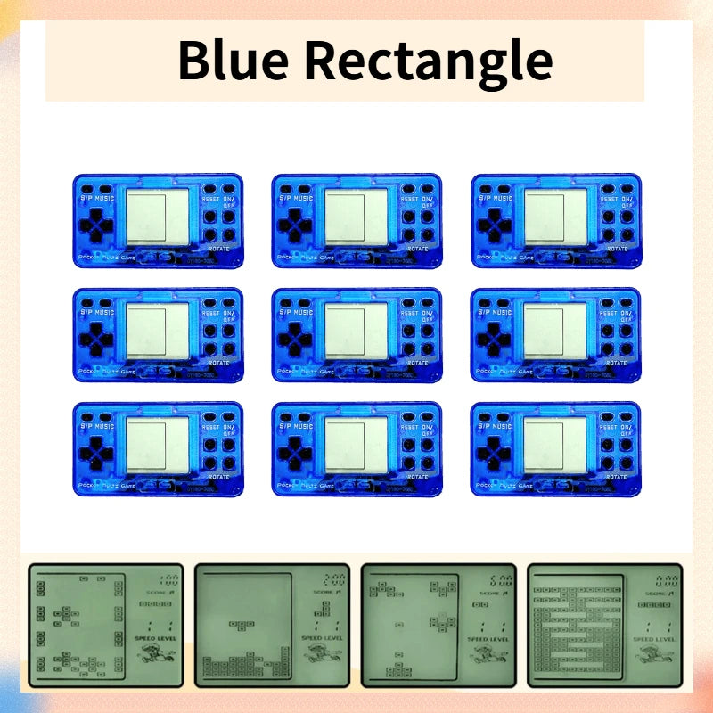 6-48PCS Video Game Party Favors For Kids Mini Game Keychain Birthday Party Gifs Mini Arcade Game Classroom Prizes Tetris Game