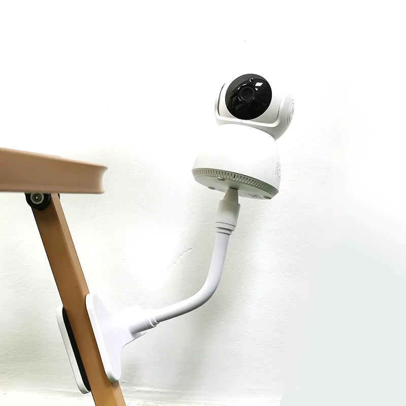 Protable Flexible Camera Clamp Mount Baby Monitor Camera Holder Stand Webcam Monitor Punch-free Bendable Bracket Base With Clip