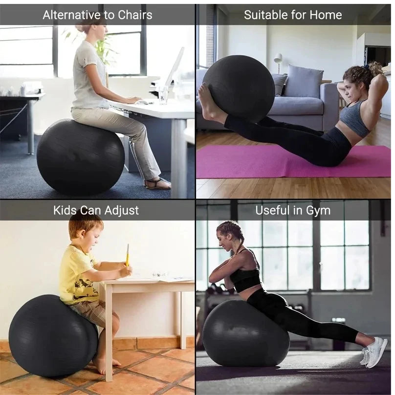 65/75/85cm Yoga Balance Bosu Ball Maternity Rehabilitation Excercise Ball Pilates Accesorios Home Fitness Equipment Gymnastic