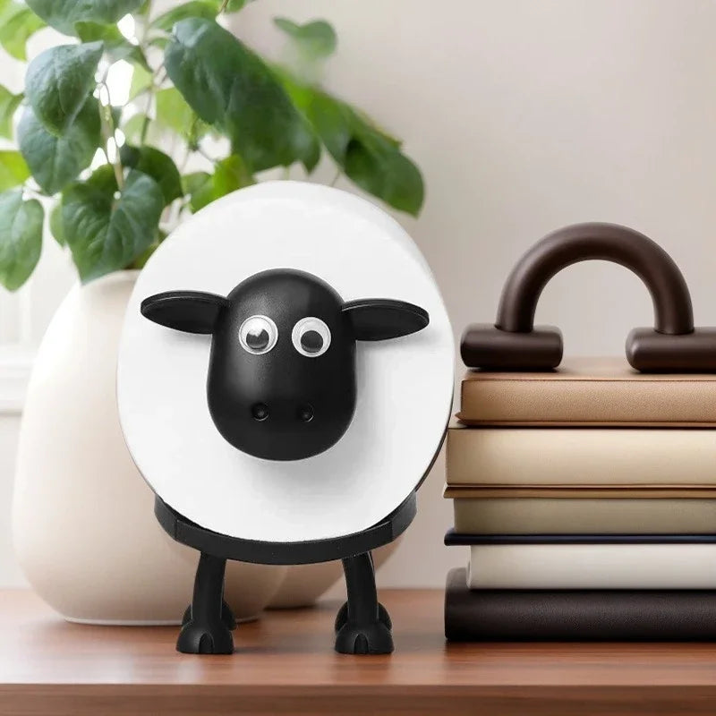 Sheep Toilet Roll Holder - Funny Toilet Paper Holder Free Standing Bathroom Set - 3D Printed Black Sheep Loo Roll Holder