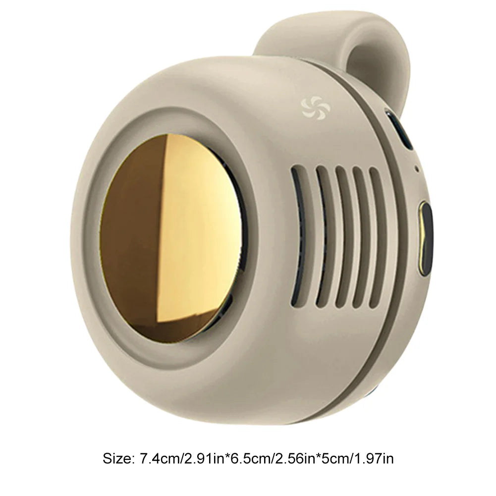 Mini Fan Air Conditioning Fan Mini Waist Fan Portable Fan Handheld Clip Waist Fan Rechargeable Fan for Outdoor Work Hiking Home