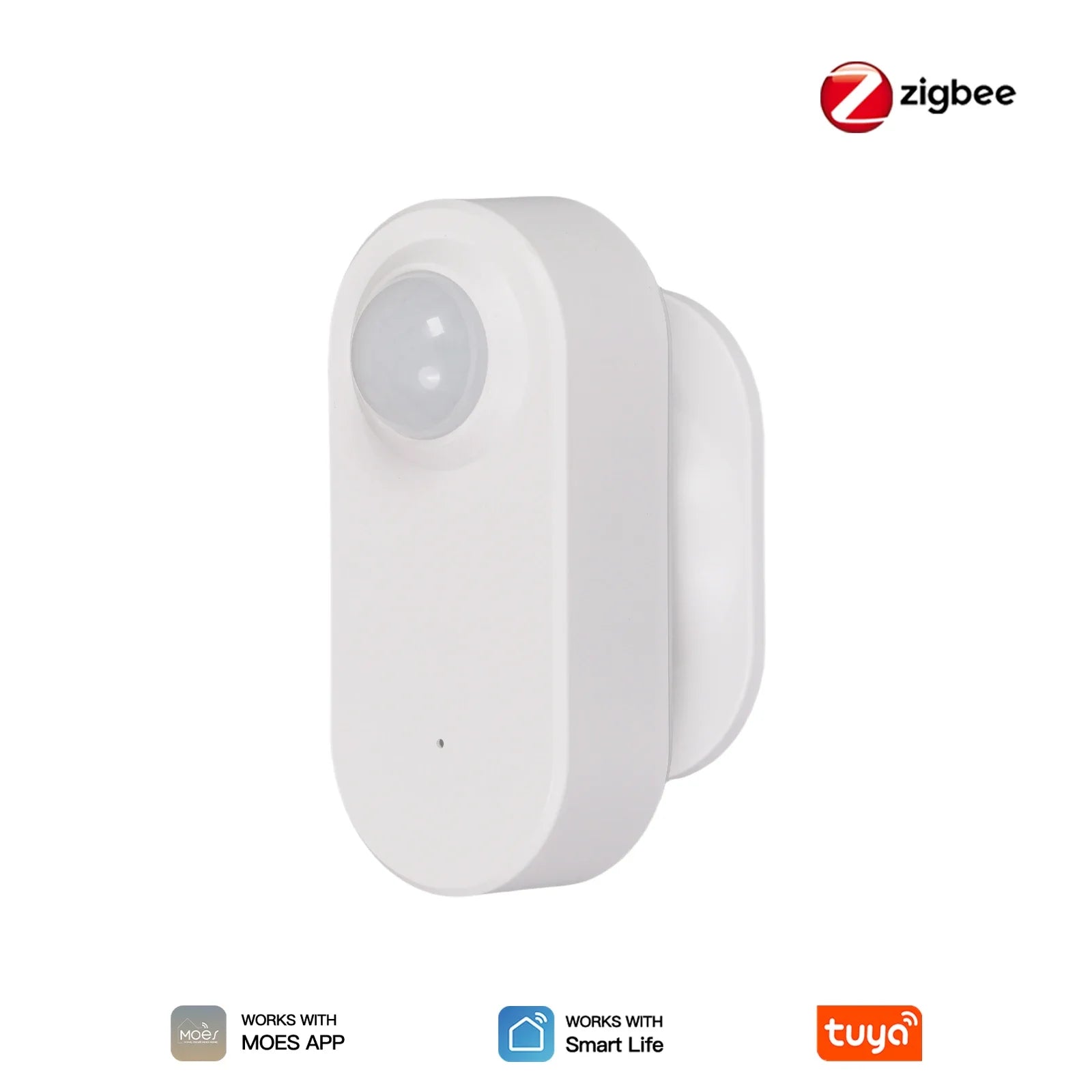 MOES Tuya Zigbee Smart PIR Sensor Battery Powered Human Body Infrared Motion Detection Scene Linkage Work With Smart Life APP