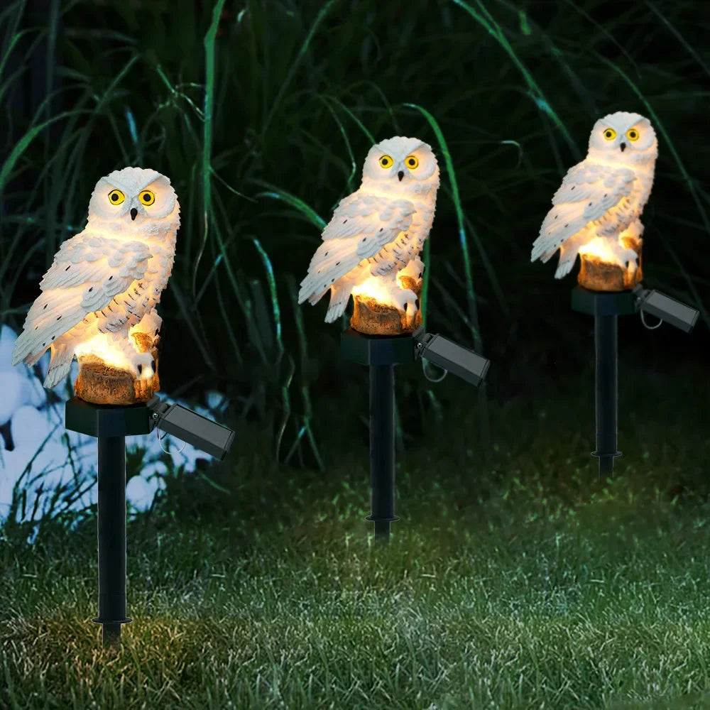 Solar Lamp Owl Animal Solar Garden Lights Solar Powered Solar Led Light Outdoor Garden Decoration Lamp Waterproof Solar Lights