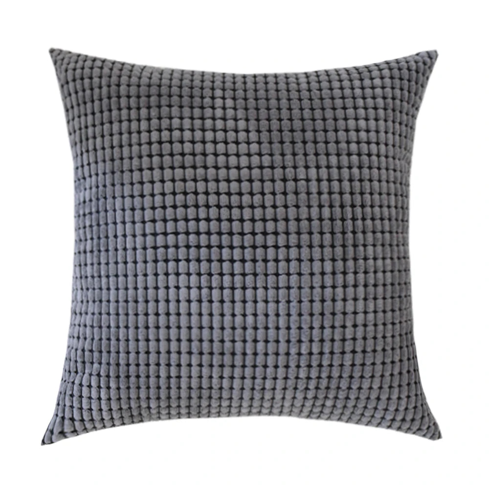 Customized corduroy corn grain fabric cushion cover 40/45/50/55/60/65/70cm large-sized home decoration sofa pillowcase