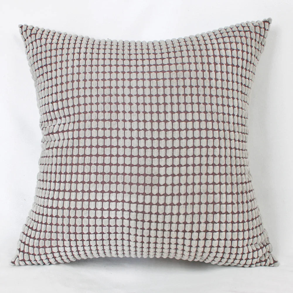Customized corduroy corn grain fabric cushion cover 40/45/50/55/60/65/70cm large-sized home decoration sofa pillowcase