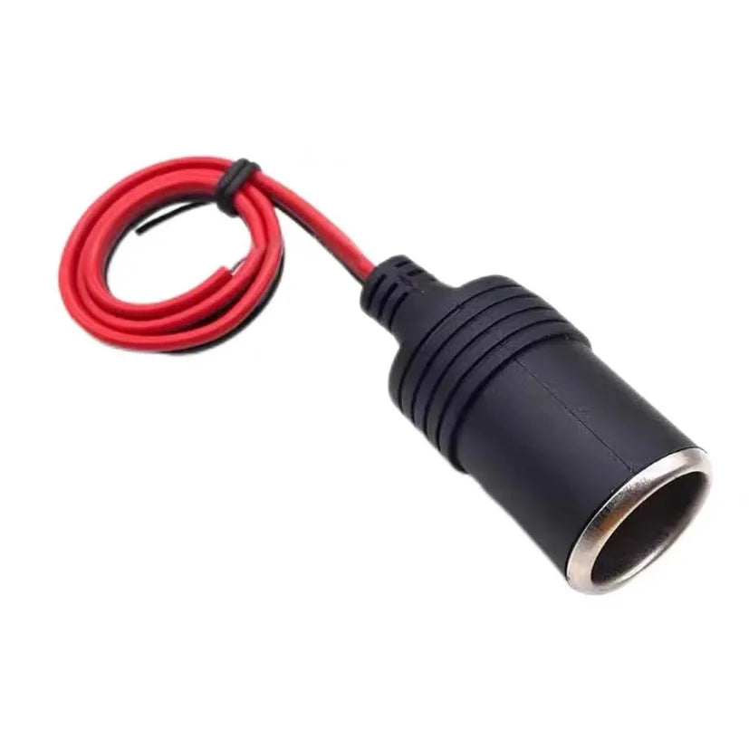 10A/20A Max 200W Car Mounted Cigarette Lighter Charger Female Socket Plug with 30cm Cable Connector Adapter Universal 12v