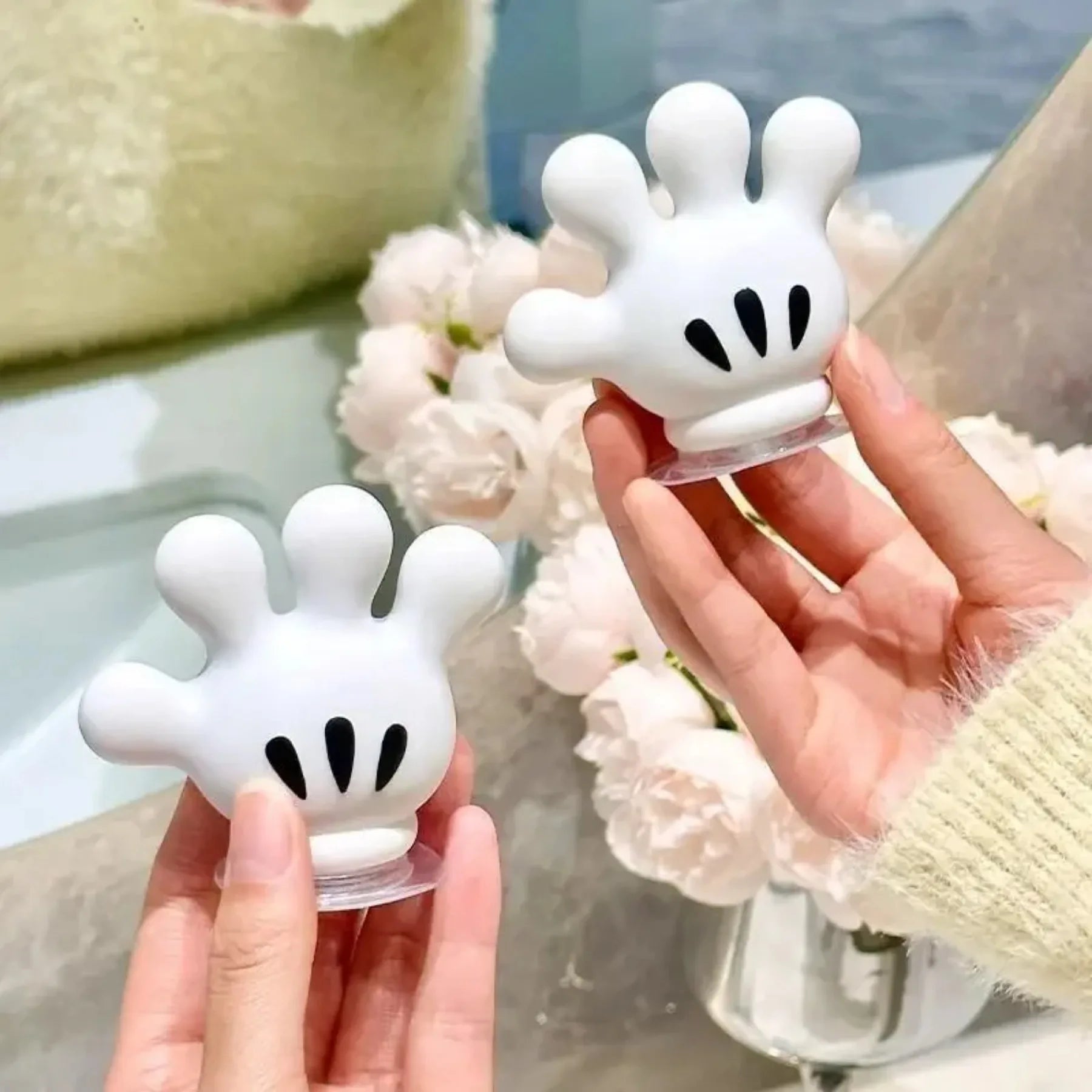 Toothbrush holder and multi-functional traceless suction hook for bathroom towel hanging and data cable home decoration