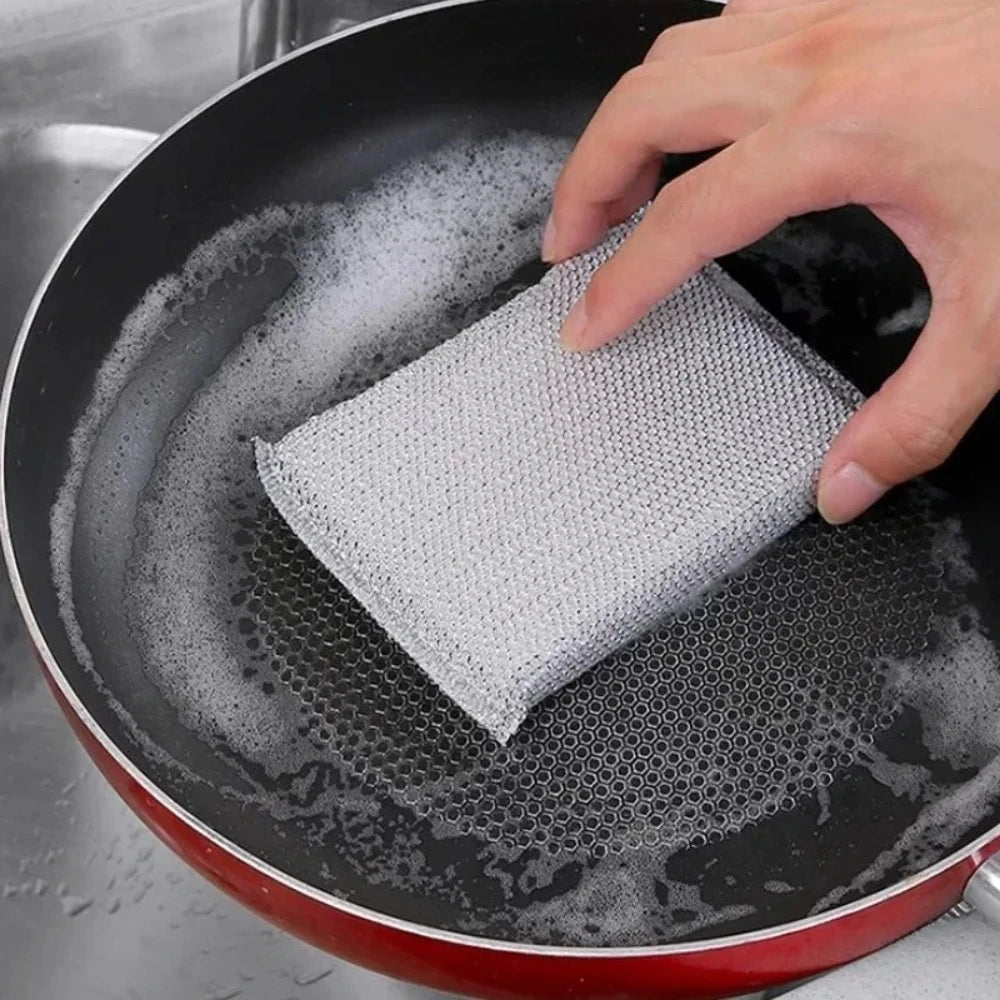 4 Pcs Gentle Dish Sponges – Scratch-Free Cleaning Pads for Pots, Pans, Cookware & Kitchen Surfaces